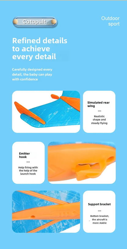 Children's Catapult Foam Aircraft Toys Safety EVA Boomerang