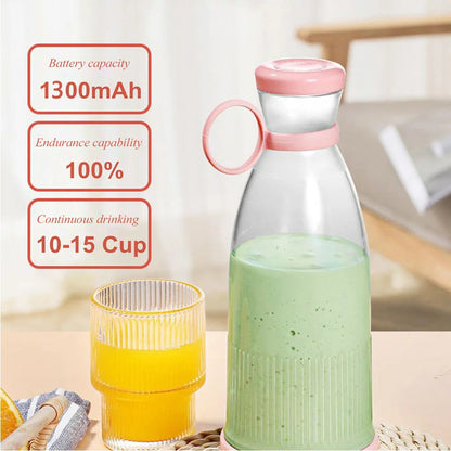 Rechargeable Mixers Fresh Fruit Juicers  Juice Bottle