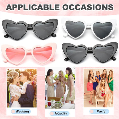 Heart Shaped Sunglasses Wedding Bride Bridesmaid
