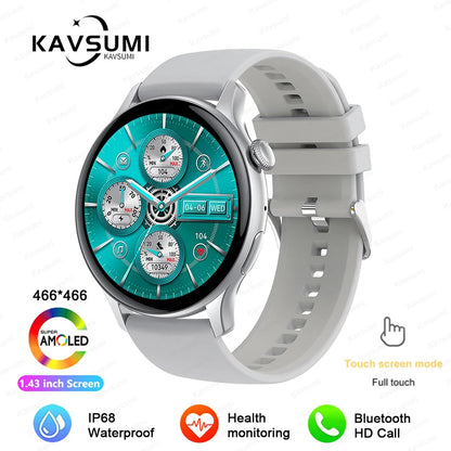 NFC Smart Watch Amoled HD GPS Track Sports Heart Rate