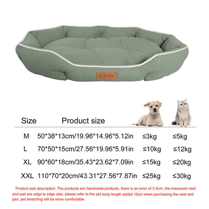 Four Season Square Dog Bed for Large Dog Mattress Bite-resistant Cat Bed