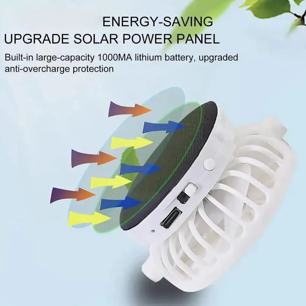 Breathable Sunhat with Solar Fan Sun Block Baseball Hat