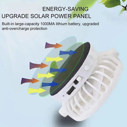 Breathable Sunhat with Solar Fan Sun Block Baseball Hat