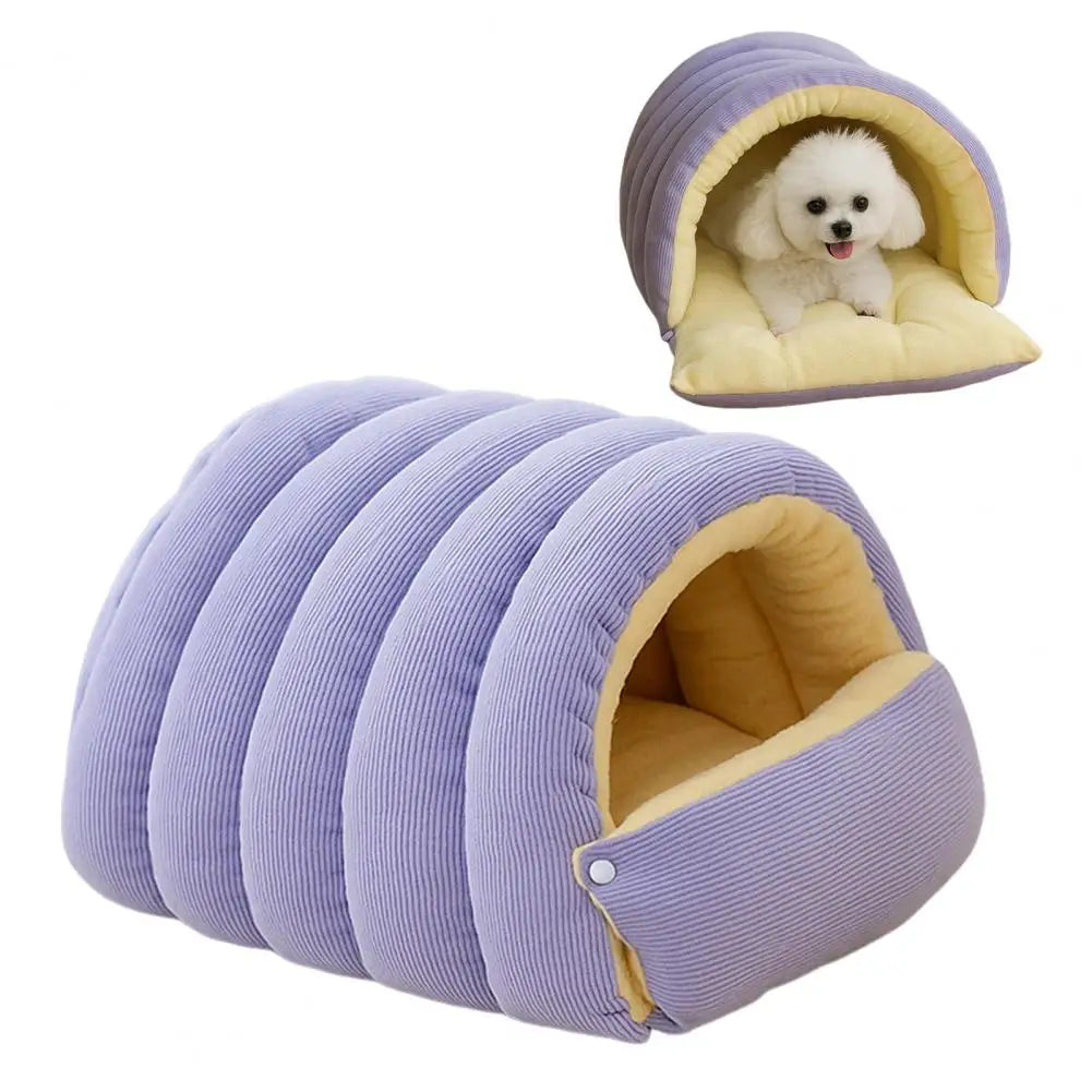 Pet House with Non-slip Base Washable Pet Bed