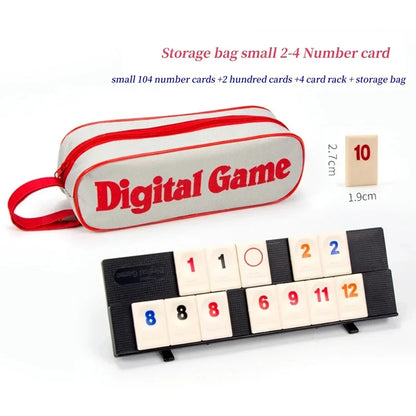 Rummy Cube Game with 4 Racks, 106 Rummy Cube Game Set