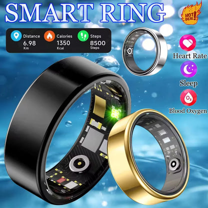 Smart Ring Bluetooth Call Heart Rate Blood Pressure Monitor