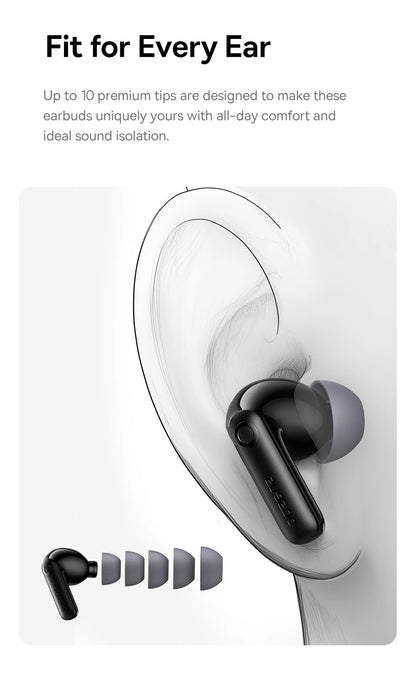 Baseus Bass BP1 Pro -50dB Noise Cancelling Wireless Earbuds