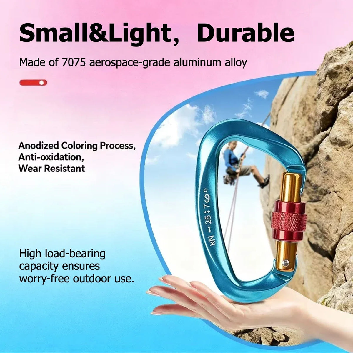 Outdoor Professional Rock Climbing Accessories Aluminum