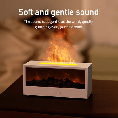Creative Fireplace Air Humidifier Waterless Auto-Off Aroma