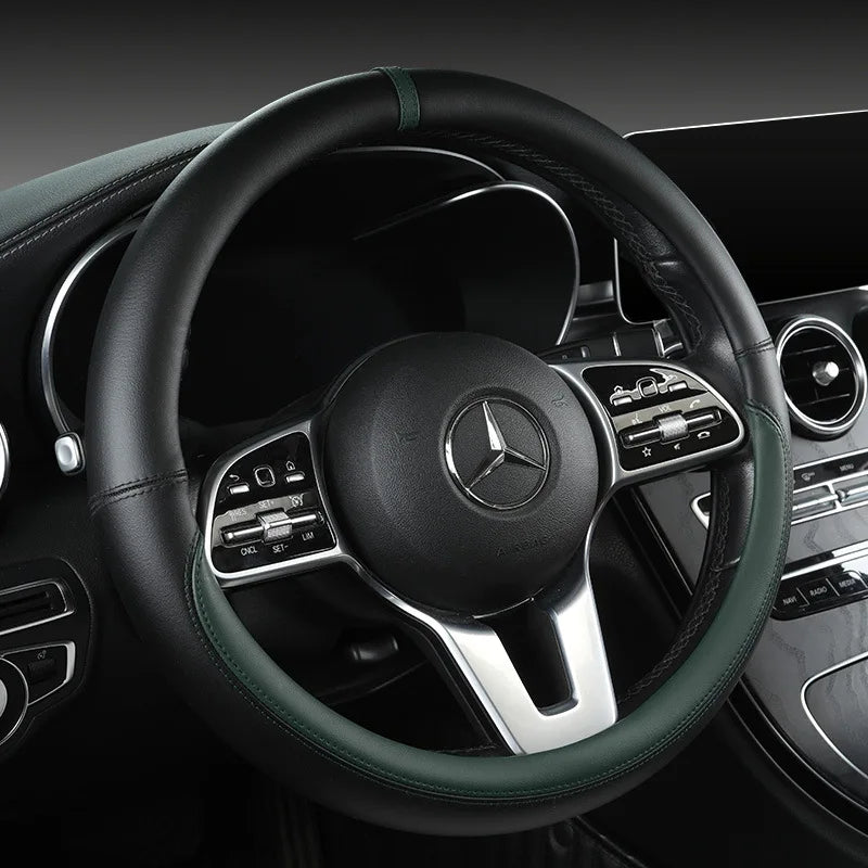 All-Nappa Leather Steering Wheel Cover Leather