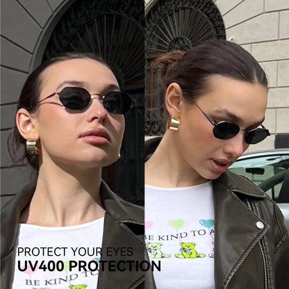 ZENOTTIC Retro Small Polygon Polarized Sunglasses