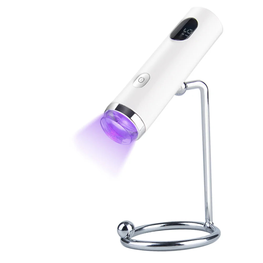 Handheld Quick Drying Nail Lamp Magnetic Mount Rechargeable