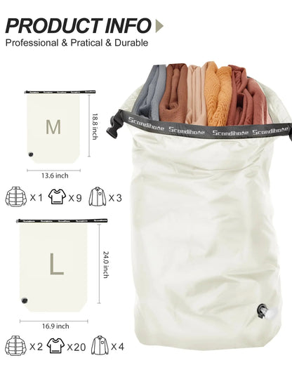 Travel Storage Bag Compression Sack Organizer