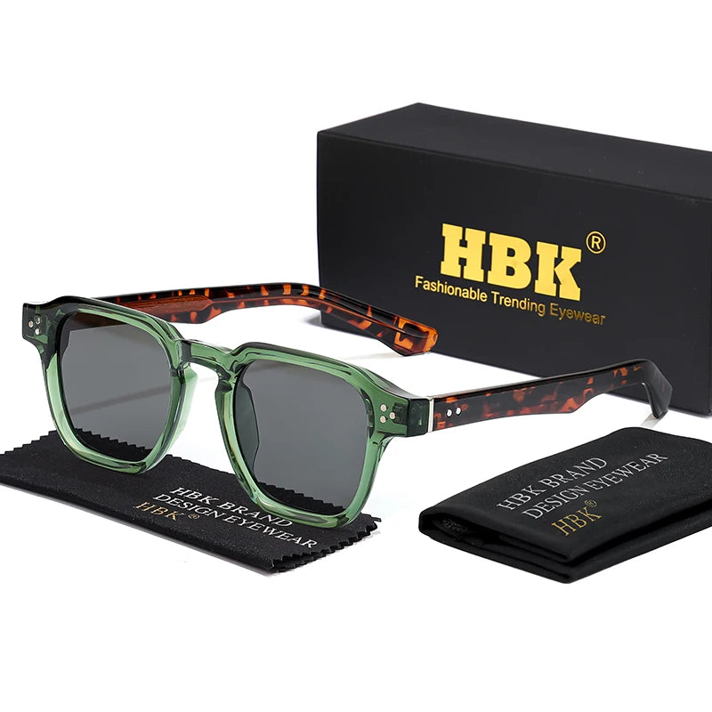 HBK Fashion Punk Sunglasses for men Classic Square