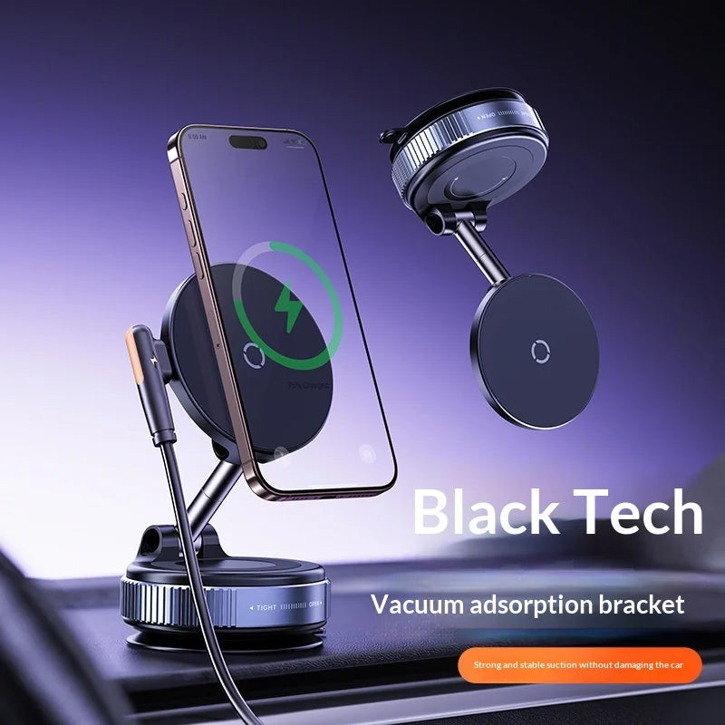 Cross-Border Wireless Charging Vacuum Car Phone Holder