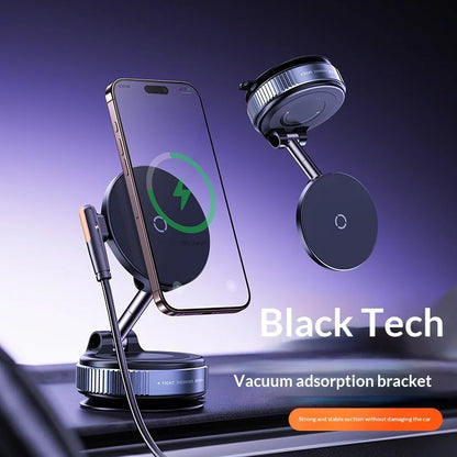 Cross-Border Wireless Charging Vacuum Car Phone Holder
