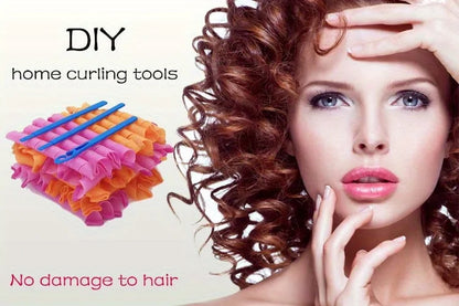 Magic Hair Curlers Spiral Rod Set Heatless Curling Rods
