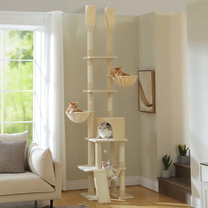 Cactus Cat Tree Floor to Ceiling Tower Scratching Posts