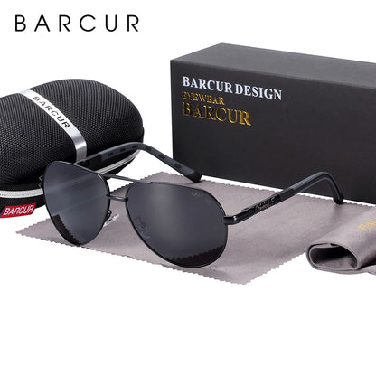 BARCUR Design Polarized Sunglasses for Men Women