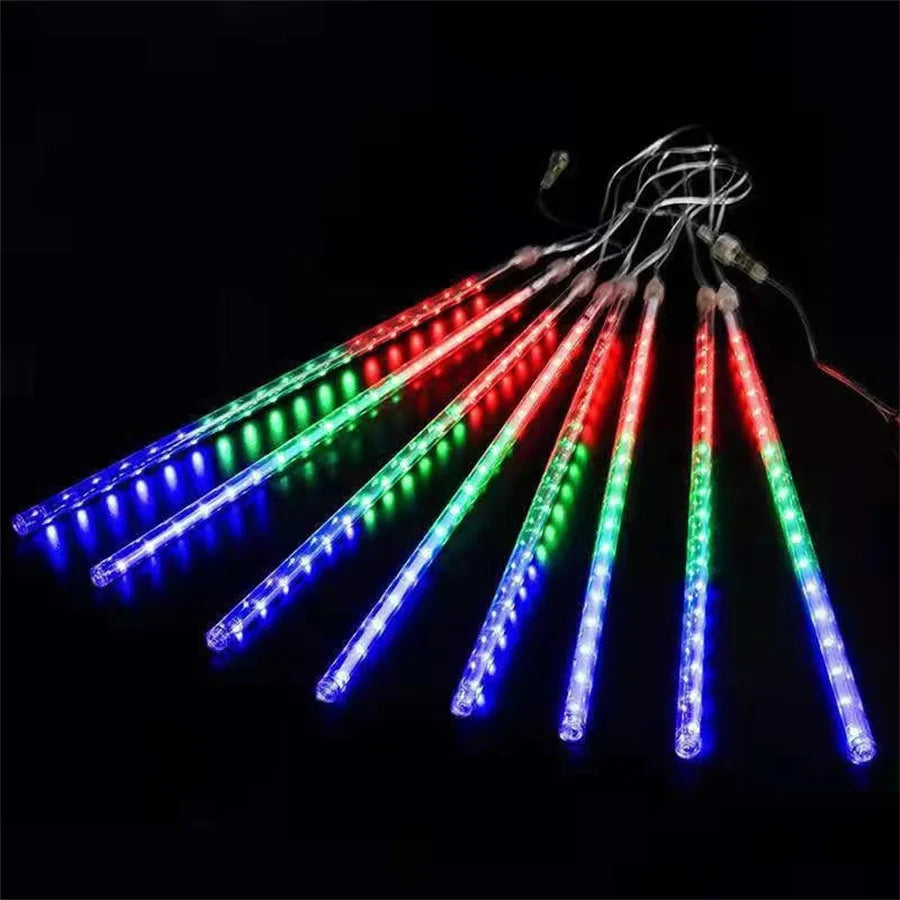 Outdoor LED Meteor Shower Lights Falling Rain Drop