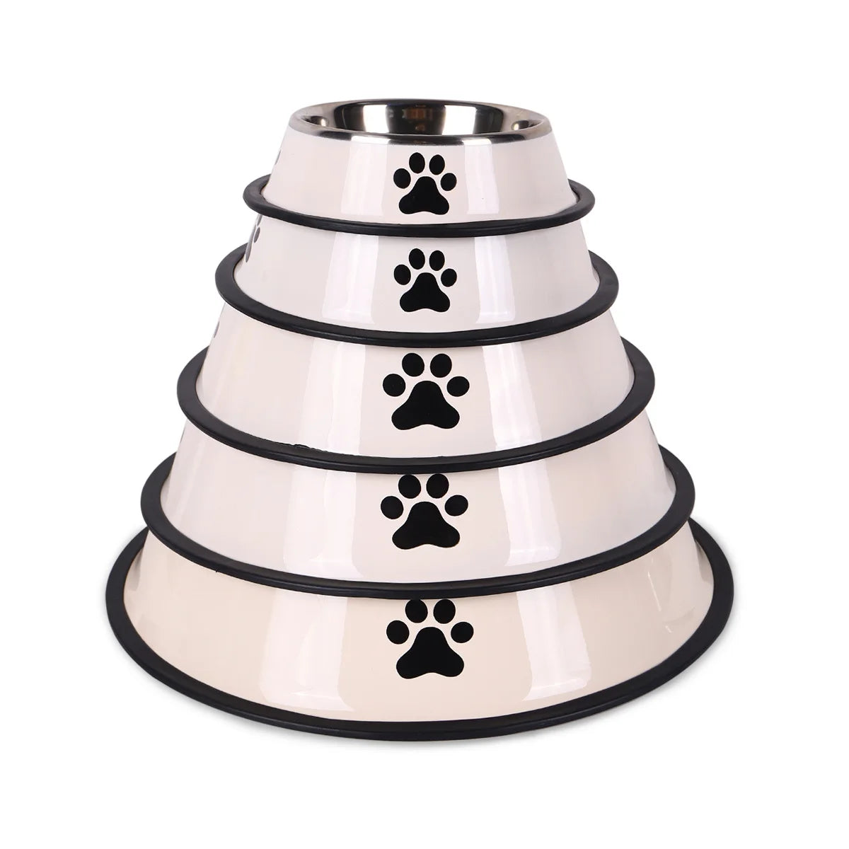 Stainless steel large capacity pet bowl dog food bowl