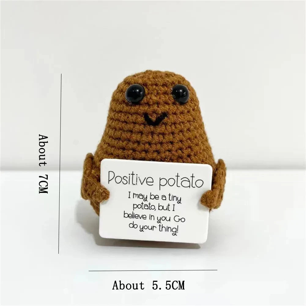 Positive Energy Potato Doll Home Decoration Mini Plush Knitting Wool