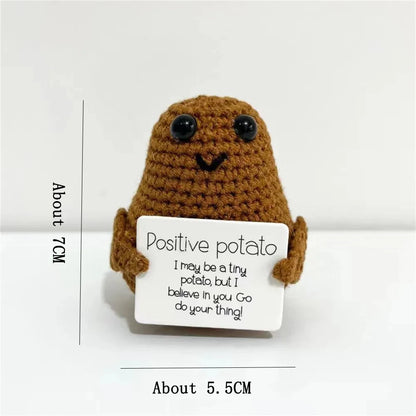 Positive Energy Potato Doll Home Decoration Mini Plush Knitting Wool