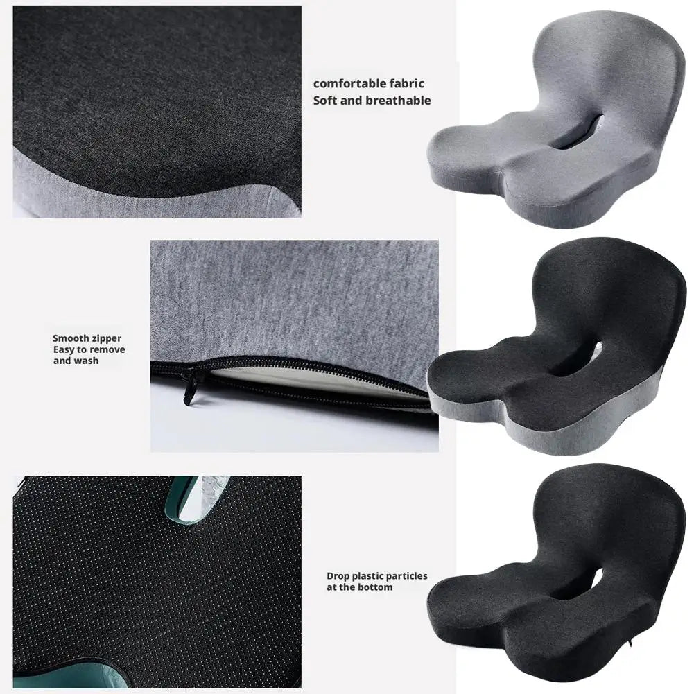 Memory Foam Car Seat Cushion Lumbar Support Ergonomic