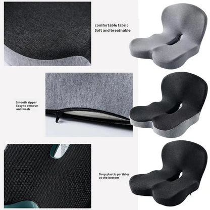 Memory Foam Car Seat Cushion Lumbar Support Ergonomic