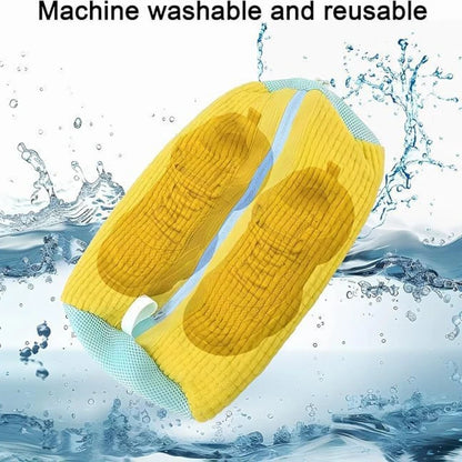 Shoe Washing Machine Bag with Liquid Shoe Brush Set