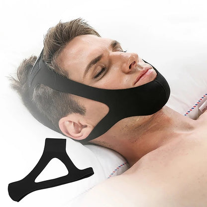 Adjustable Anti Snoring Strap Snore Relieve For Sleep