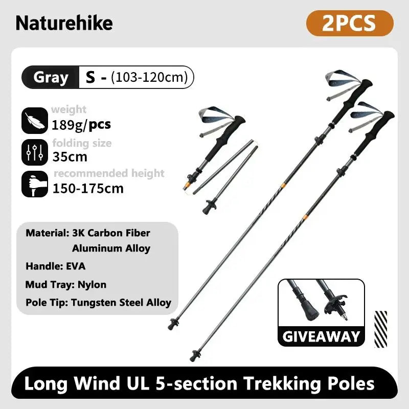 Climbing Sticks Ultralight Outdoor Folding Trekking Poles