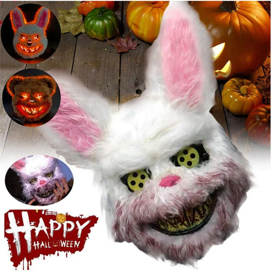 Halloween Cosplay Party Luminous LED Light Face Mask
