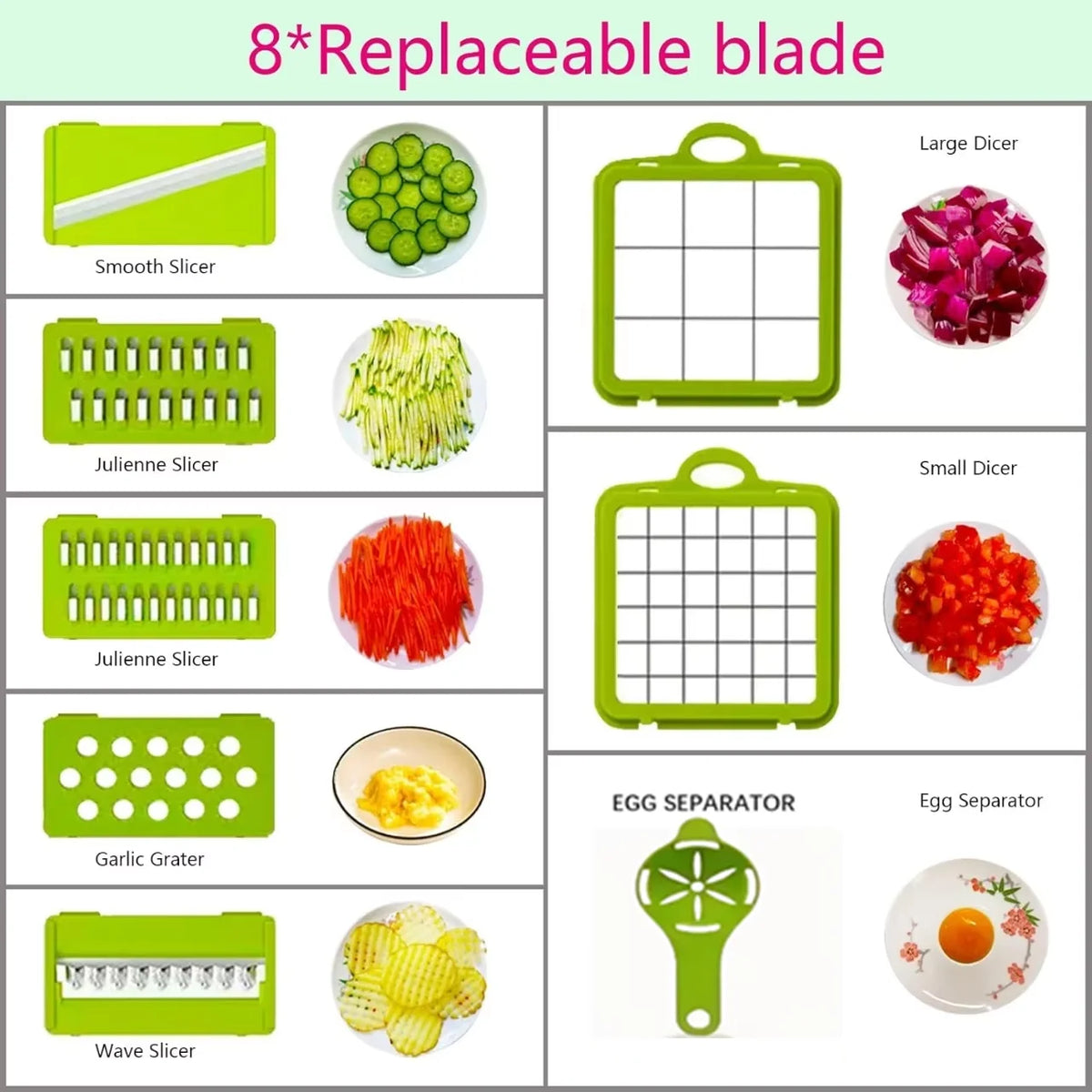 14 Set Of Multifunctional Grater Potato Shredded