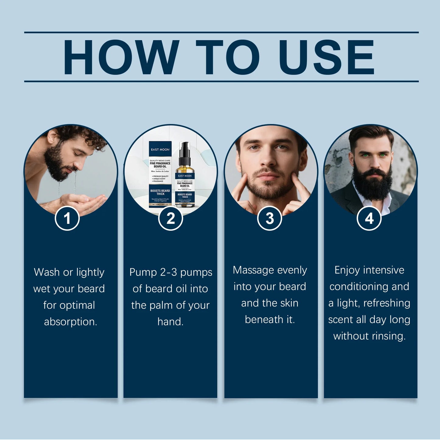 Cedar-Scented Men's Beard Oil–Deep Nourishment