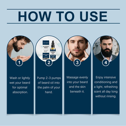 Cedar-Scented Men's Beard Oil–Deep Nourishment
