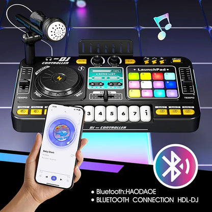 Kids Simulation DJ Mixer Controller Toys Multifunctional