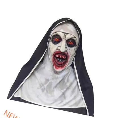 Latex Clown Mask with Adjustable Eye Cutouts