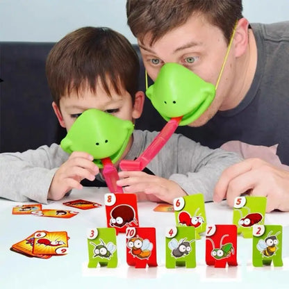 Frog Lizard Mask Wagging Tongue Lick Cards Board Games