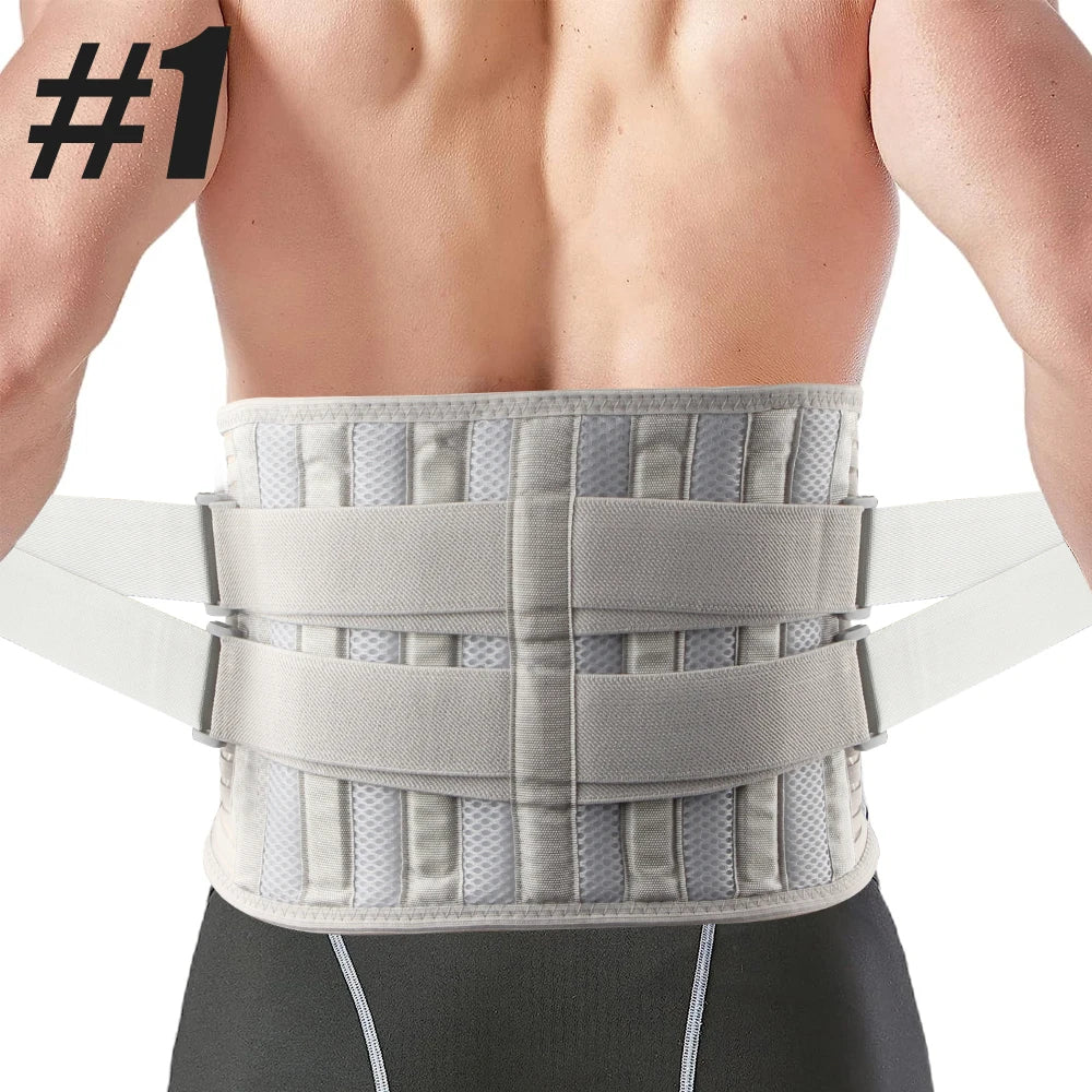 Back Brace for Lower Back Pain Lumbar Pad - Back Support Belt