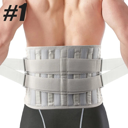Back Brace for Lower Back Pain Lumbar Pad - Back Support Belt