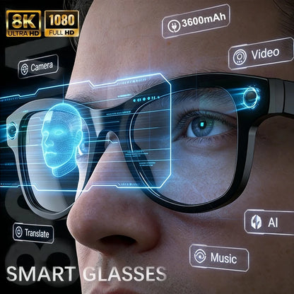 AI Smart Glasses M02 Ultra 1080P HD Camera ChatGPT