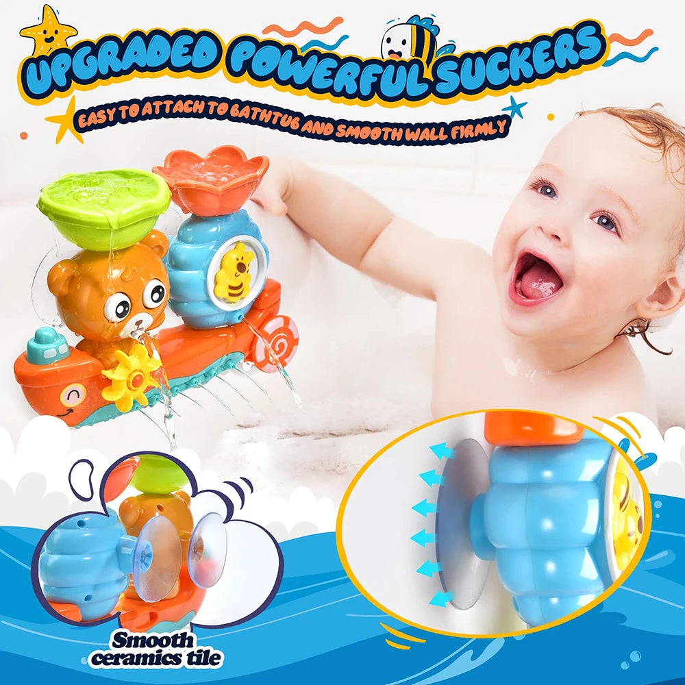Baby Bath Toy Wall Sunction Cup Track Water Games