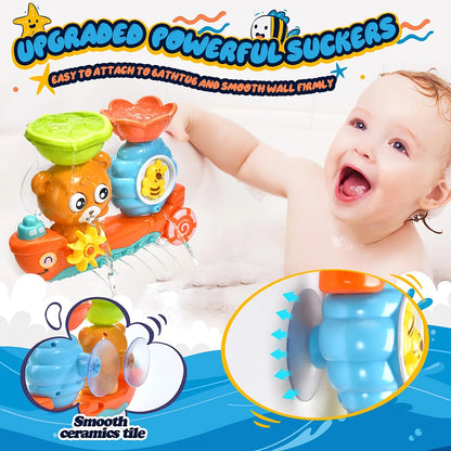 Baby Bath Toy Wall Sunction Cup Track Water Games