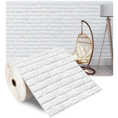 3D Self-Adhesive Wallpaper 70cm*1/5/10m Continuous Waterproof