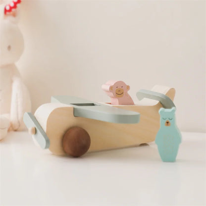 Wooden Birthday Train Toy Simulated Train Toy Model