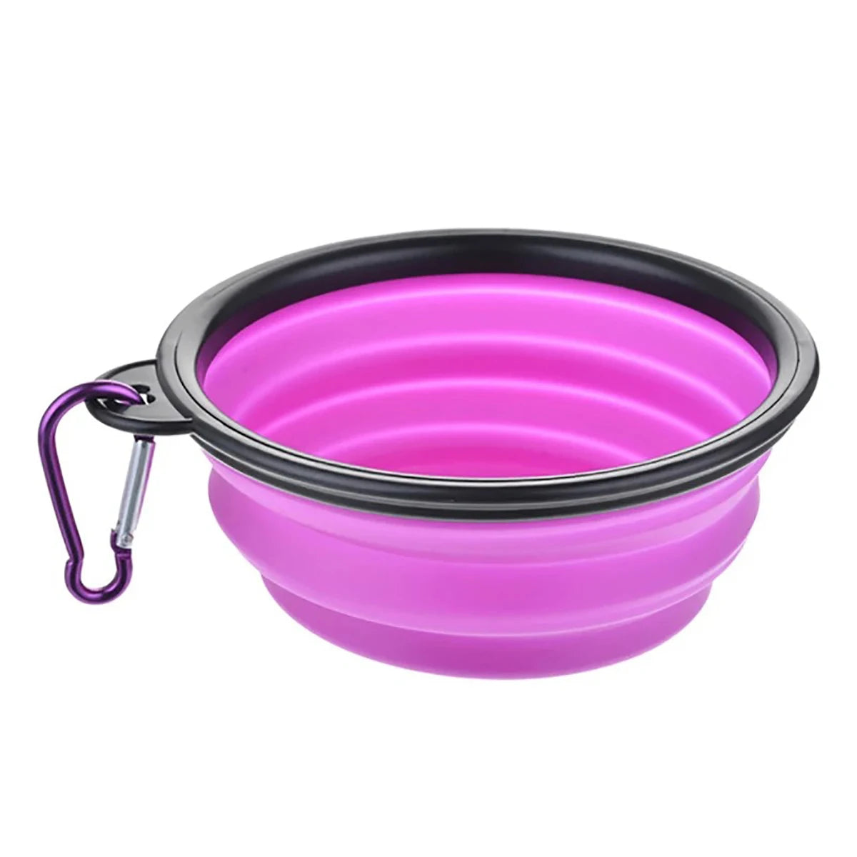 Collapsible Pet Silicone Dog Food Water Bowl Outdoor