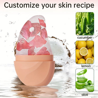 Silicone Facial Ice Roller Mold Reusable Ice Cube Tray