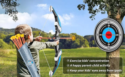 Bow and Arrow Set for Kids, LED Light Archery Playset