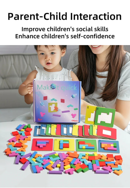 3D Puzzle Two-person Interactive Desktop Game